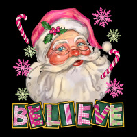 Pink Believe Santa Christmas Premium Tee | Teevron