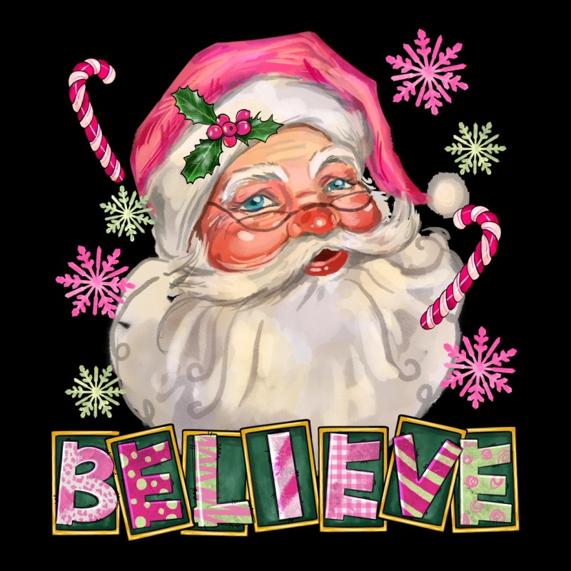 Pink Believe Santa Christmas Premium Tee by FaDigitalArtStudio | Teevron