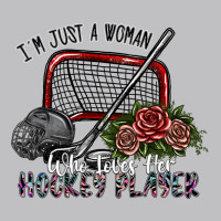 I'm Just A Woman Who Loves Her Hockey Player Long Sleeve Tee | Teevron