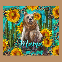 Mama Bear With Sunflowers And Cactus Vintage Hoodie | Teevron