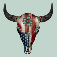 American Bull Skull Gemstone Zipper Hoodie | Teevron