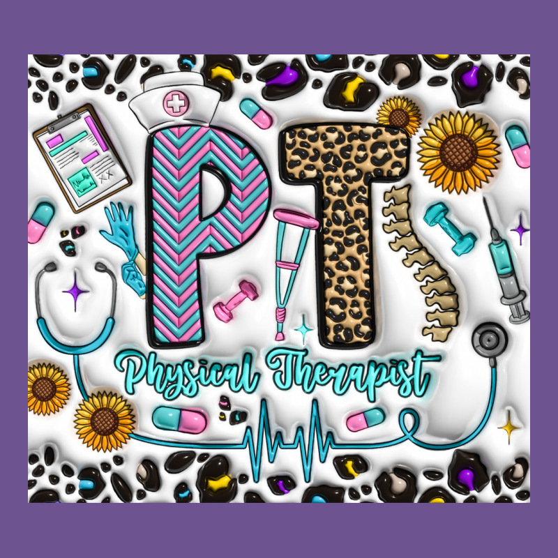 Pt Physical Therapist Vintage Tee by CowhideDigitalArt | Teevron