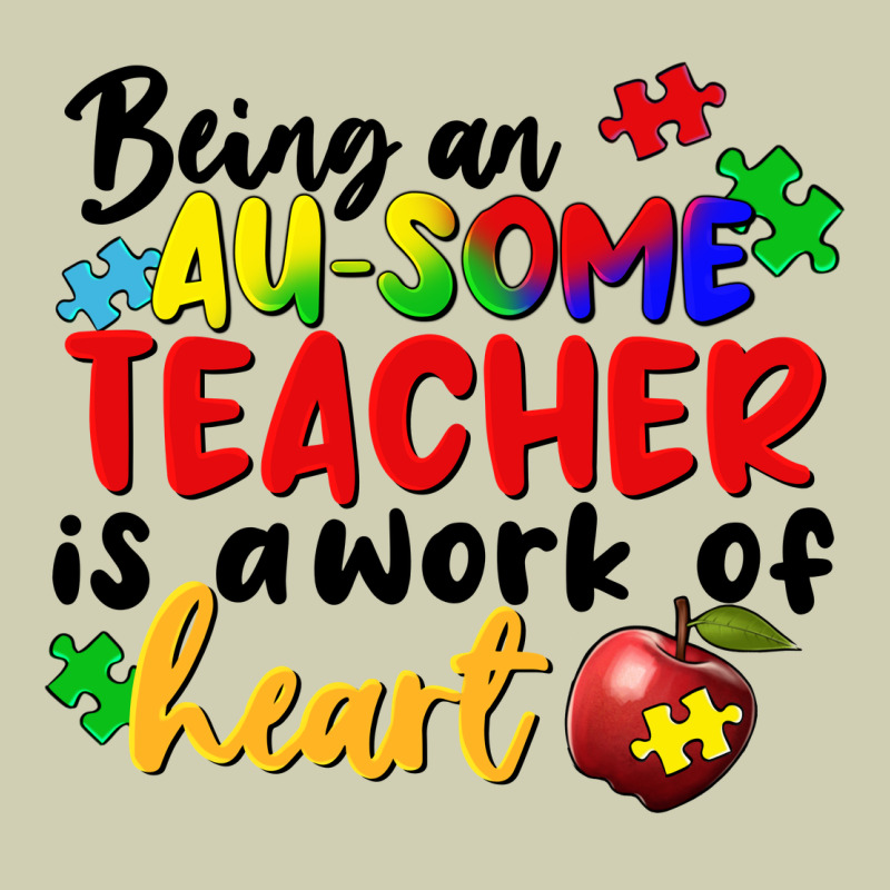 Being An Au Some Teacher Is A Work Of The Heart Heavy Core Tee by FaDigitalArtStudio | Teevron