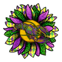 Mardi Gras Sunflower With Crawfish | Teevron