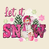 Let It Snow Pink Christmas Premium Tee | Teevron