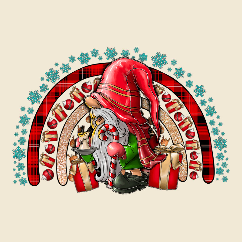Festive Gnome With Gifts Ladies Tee by CowhideDigitalArt | Teevron