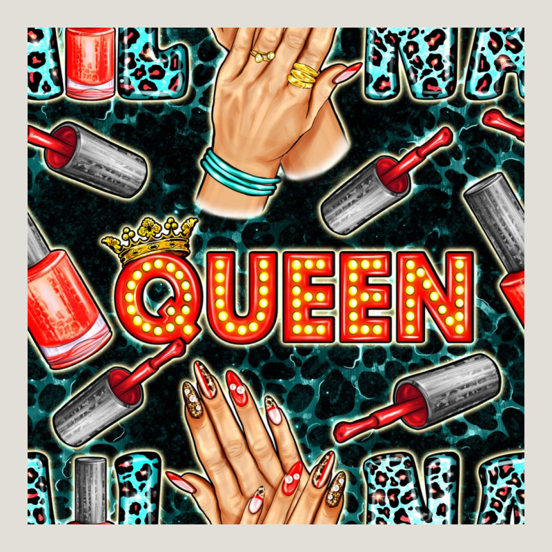 Nail Queen Hand And Polish With Lights And Leopard Seamless Pattern Bb Heavy Core Tee by BundleAndBundleShop | Teevron