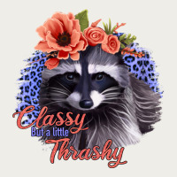 Classy But A Little Thrashy Racoon With Flowers Zipper Hoodie | Teevron