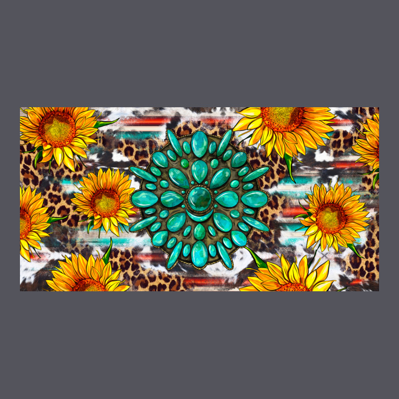 Gemtone And Sunflowers License Plate Vintage Hoodie by Artiststas | Teevron