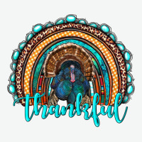 Western Thanksgiving Rainbow With Turkey Urban Heavy Tee | Teevron