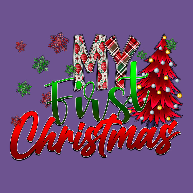 My First Christmas Vintage Tee by CowhideDigitalArt | Teevron