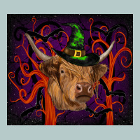 Halloween Glitter Highland Cow Tumbler Heavy Core Tee | Teevron