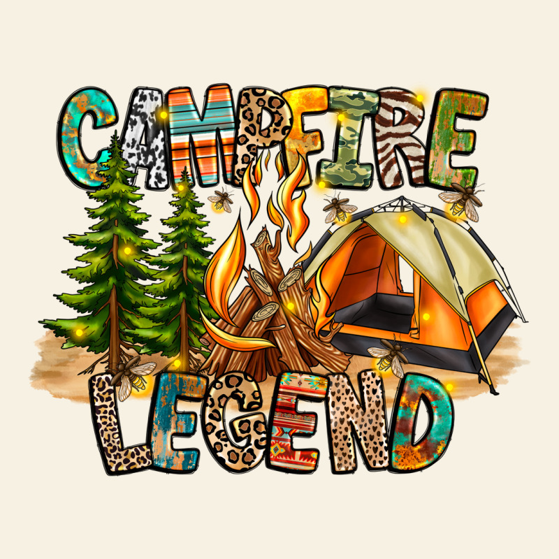 Campfire Legend Vintage Tee by CowhideDigitalArt | Teevron