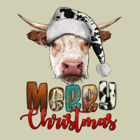 Merry Christmas Hereford Cow Heavy Core Tee | Teevron