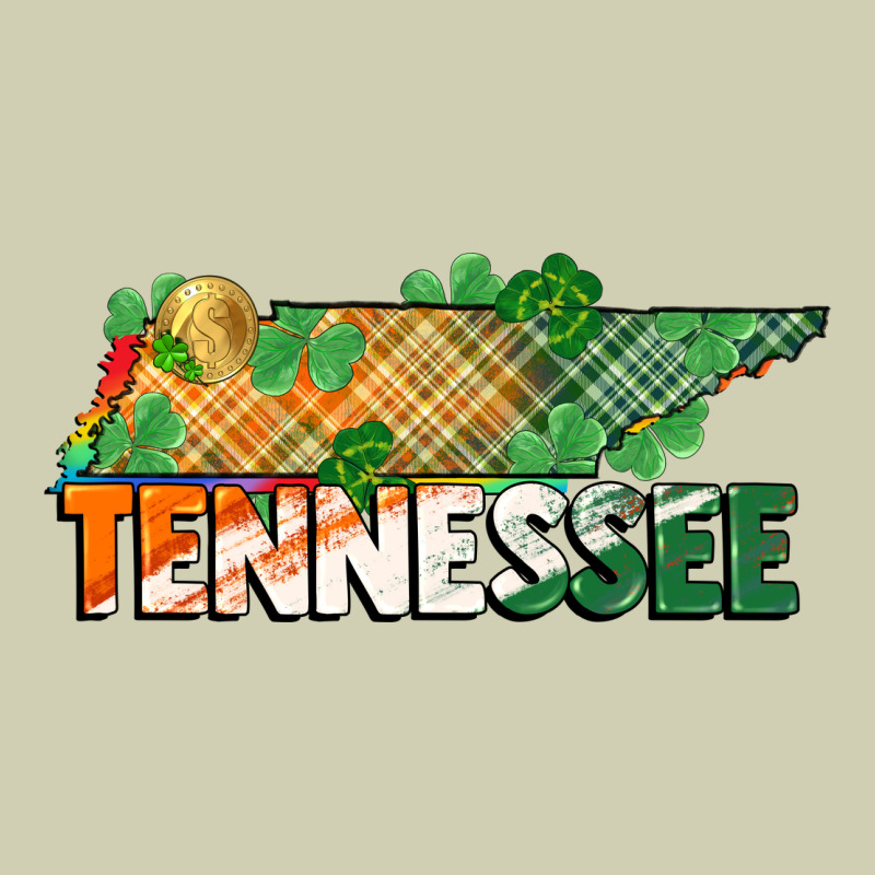 Tennessee Map St Patrick's Day Heavy Core Tee by FaDigitalArtStudio | Teevron