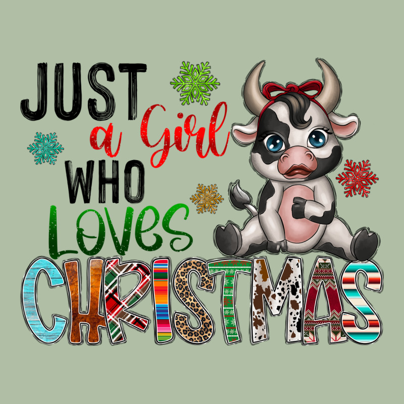 Just A Girl Who Loves Christmas Urban Heavy Tee by CowhideDigitalArt | Teevron