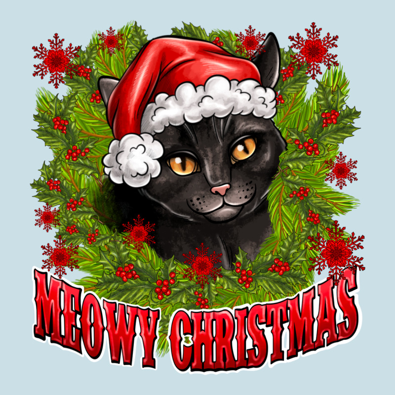 Meowy Christmas Ladies Tee by CowhideDigitalArt | Teevron