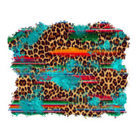 western serape leopard turquoise  background | Teevron