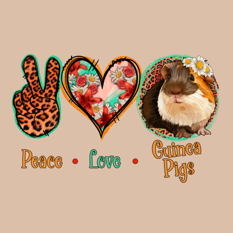 Peace Love Guinea Pigs Urban Heavy Tee by Jasminsmagicworld | Teevron