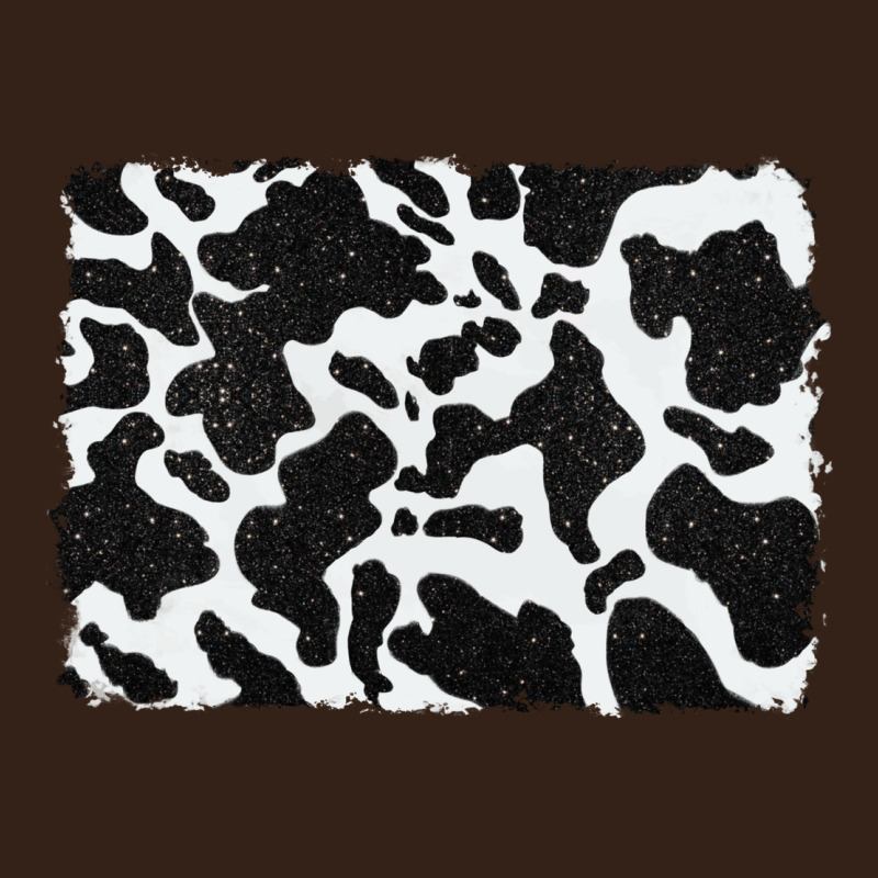 Distressed Black Glitter Cowhide Pattern Heavy Core Tee by RanaPortraitStore | Teevron