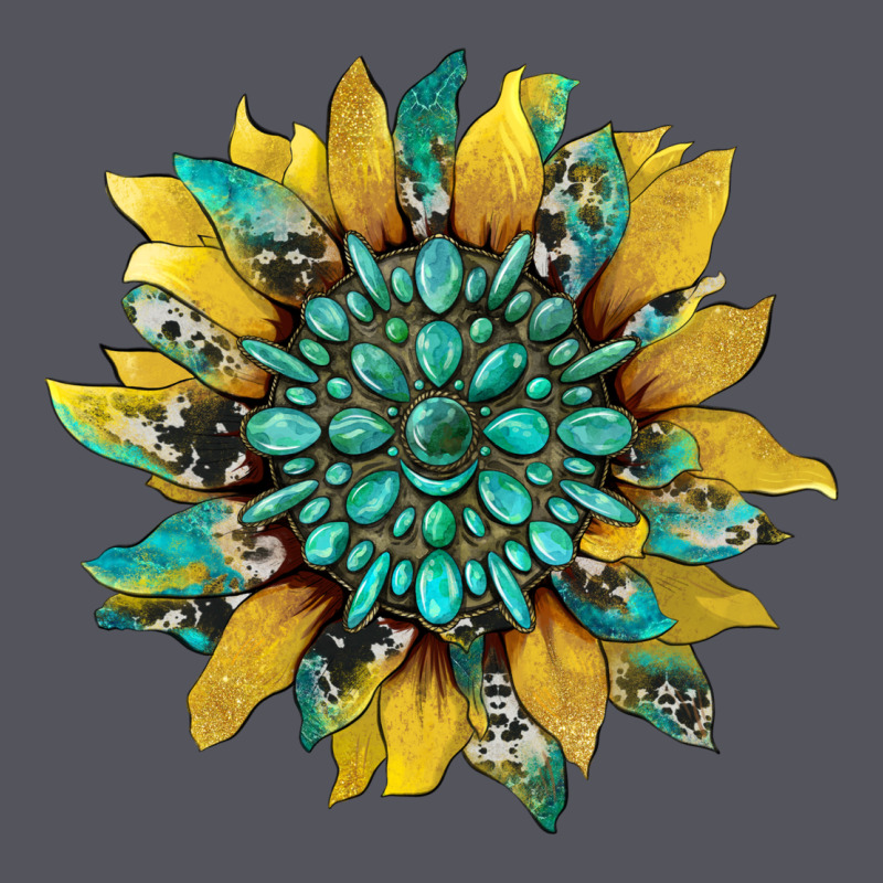 Sunflower With Gemstone And Cowhide Vintage Hoodie by Artiststas | Teevron