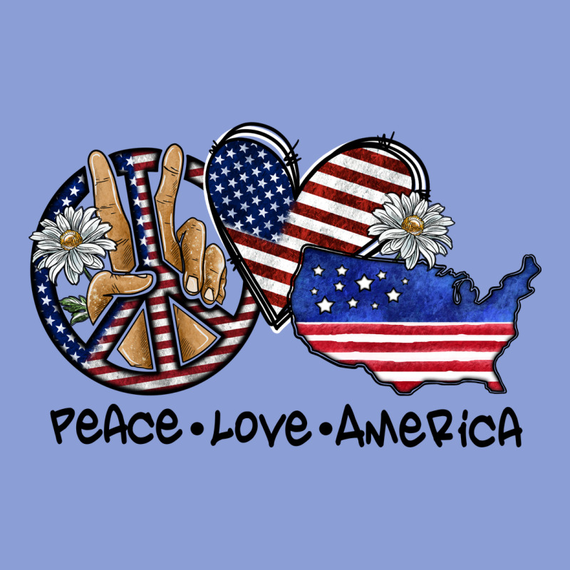 Peace Love America Long Sleeve Tee by SublimationCraftShop | Teevron