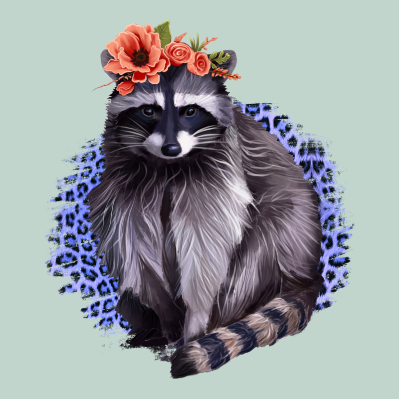 Classy But A Little Thrashy Racoon With Flowers Zipper Hoodie by Jasminsmagicworld | Teevron