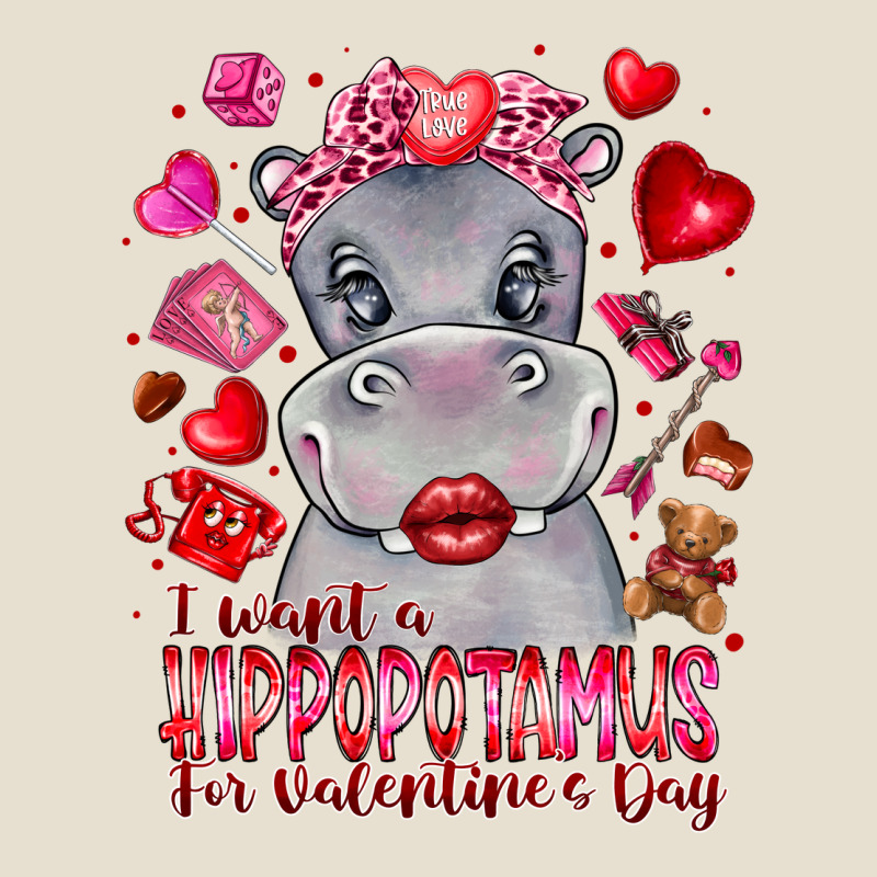 I Want Hippopotamus For Valentines Day Urban Heavy Tee by CowhideDigitalArt | Teevron