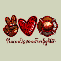 Peace Love Firefighter Heavyweight Hoodie | Teevron