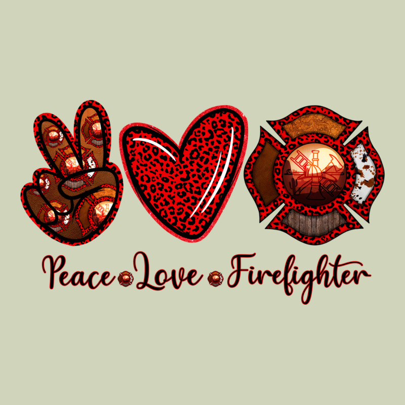 Peace Love Firefighter Heavyweight Hoodie by RanaPortraitStore | Teevron