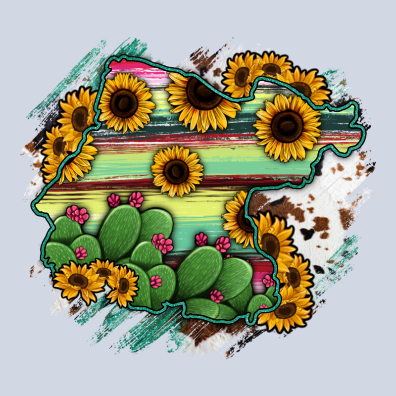 Guanajuato Sunflower Serape Map Premium Sweatshirt by RanaPortraitStore | Teevron