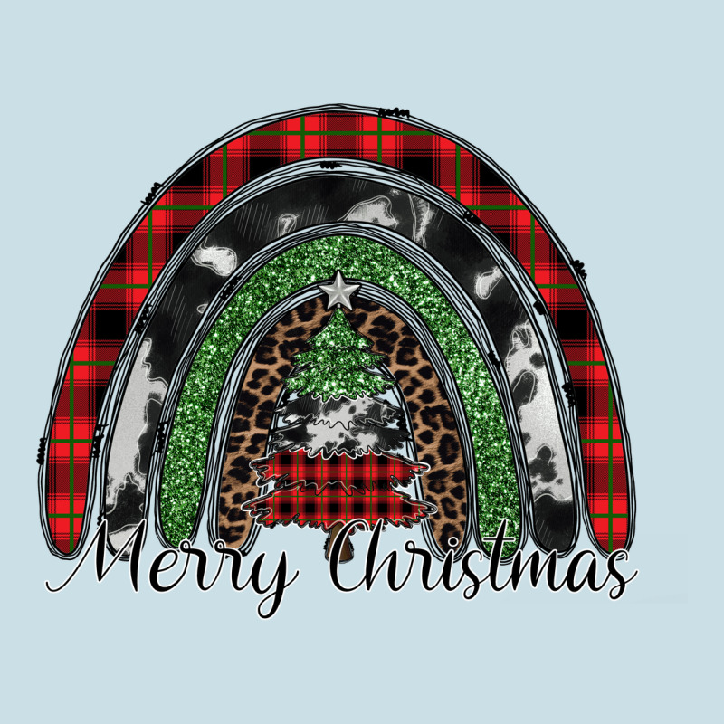 Merry Christmas Rainbow Ladies Tee by CowhideDigitalArt | Teevron