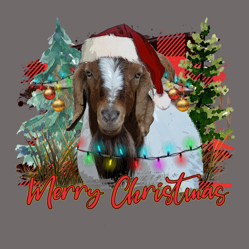 Merry Christmas Goat Urban Heavy Tee by CowhideDigitalArt | Teevron