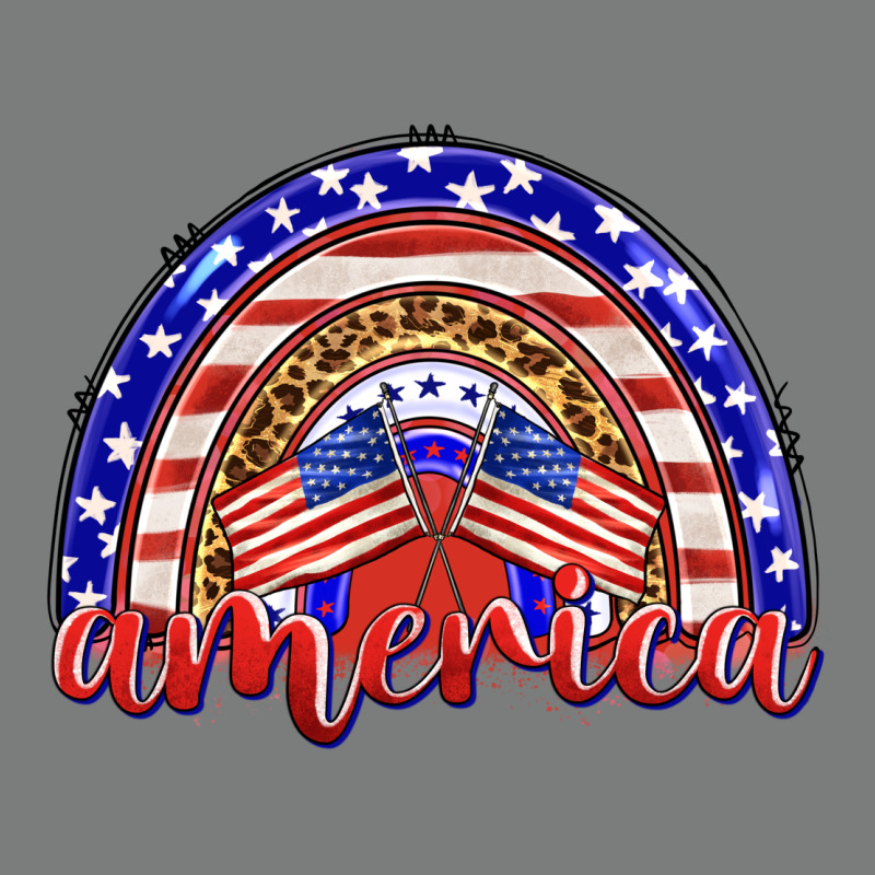 America Rainbow Premium Hoodie by BarkalooDesign | Teevron
