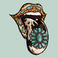 Turquoise Gemstone Leopard Cowhide Tongue Zipper Hoodie | Teevron