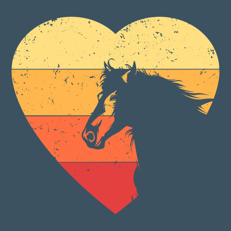 Vintage Heart Horse Equestrian | Horse Lover Urban Heavy Tee by linhVisuals | Teevron