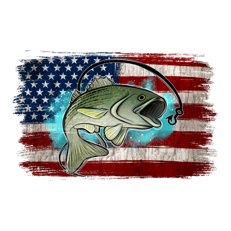American Flag Fish Zipper Hoodie by Jasminsmagicworld | Teevron