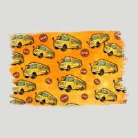 School Bus Pattern Zipper Hoodie | Teevron