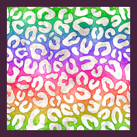 Watercolor Rainbow Leopard Seamless Pattern Premium Tee | Teevron