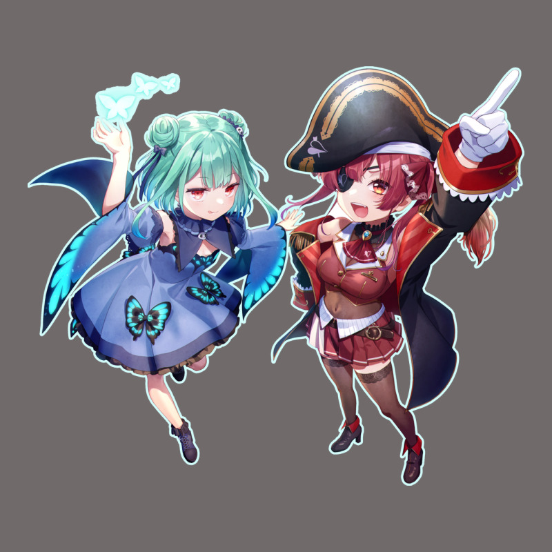 Houshou Marine And Uruha Rushia Urban Heavy Tee by linhVisuals | Teevron
