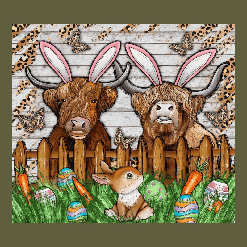 Easter Cow Vintage Tee by CowhideDigitalArt | Teevron