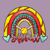 Softball Rainbow Heavyweight Hoodie | Teevron