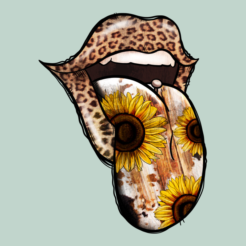 Leopard Sunflower Tongue Zipper Hoodie by Jasminsmagicworld | Teevron