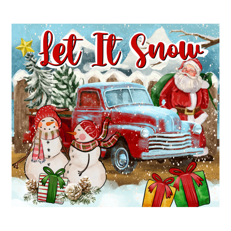 Let It Snow Tumbler Premium Tee by FaDigitalArtStudio | Teevron