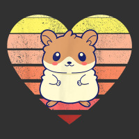 Cute Hamster Design Retro Heart Shape Vintage T Shirt Urban Heavy Tee | Teevron