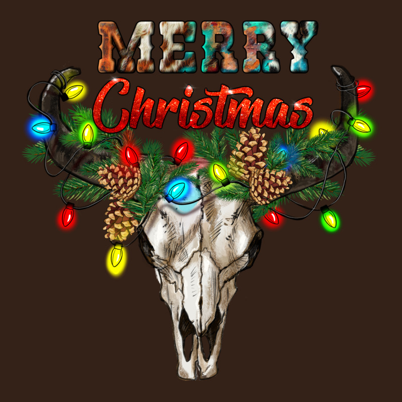 Merry Christmas Bull Skull Heavy Core Tee by RanaPortraitStore | Teevron