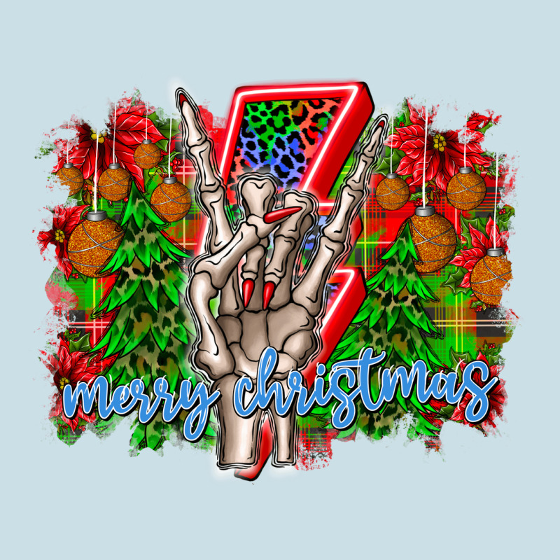 Punk Rock Merry Christmas Ladies Tee by CowhideDigitalArt | Teevron