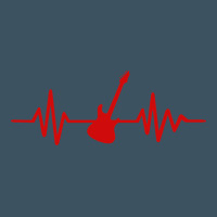 Heartbeat Electric Guitar Urban Heavy Tee | Teevron