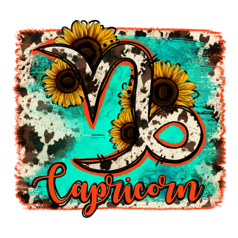 Capricorn Turquoise Cowhide Premium Sweatshirt by RanaPortraitStore | Teevron