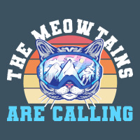 Skiing T  Shirt Ski Goggles Cat The Meowtains Are Calling Skier Winter Urban Heavy Tee | Teevron